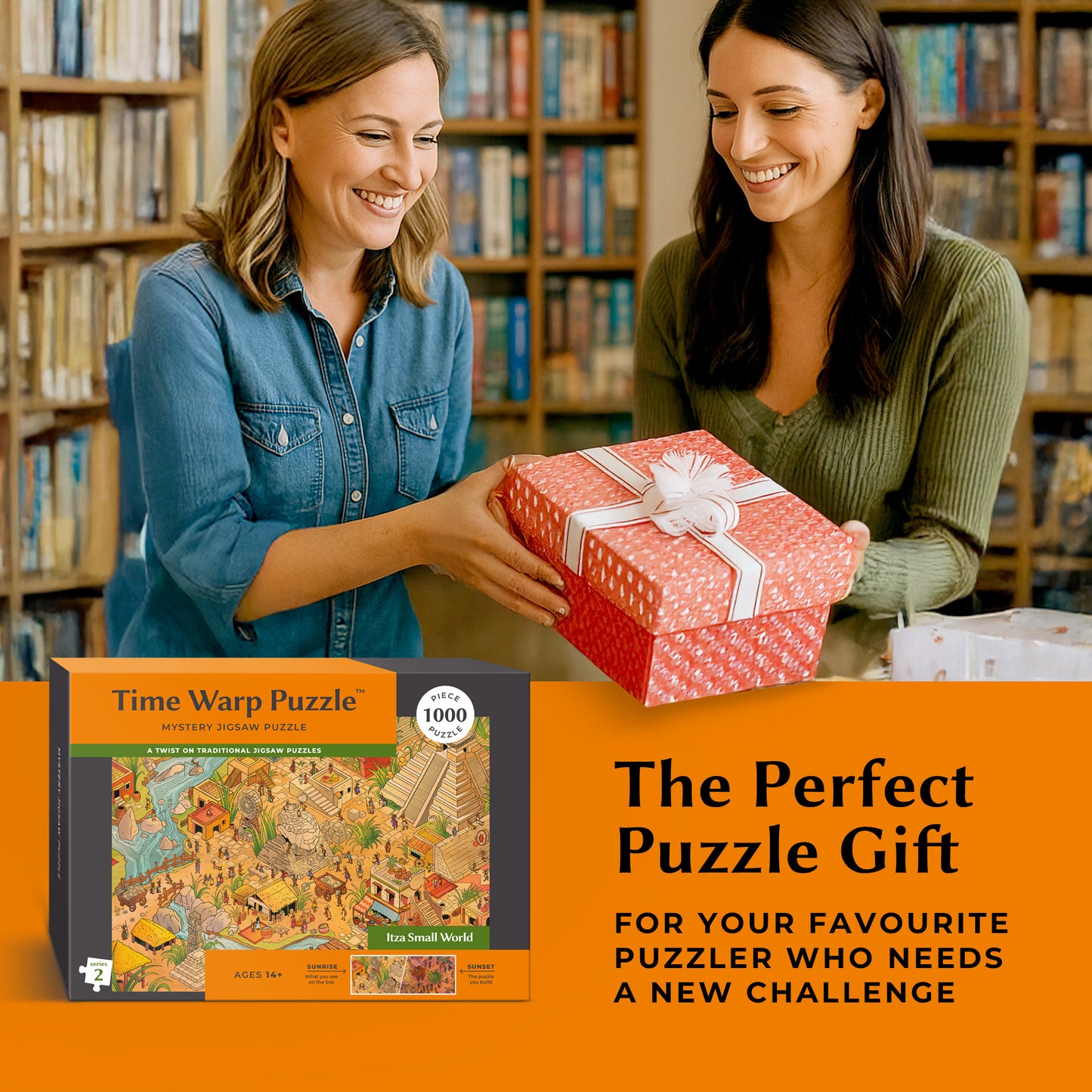 1000 Piece Jigsaw Puzzle Collection – Box Shows One Scene, Puzzle Reveals Another | Time Warp Puzzles Series Two 5 Puzzle Bundle