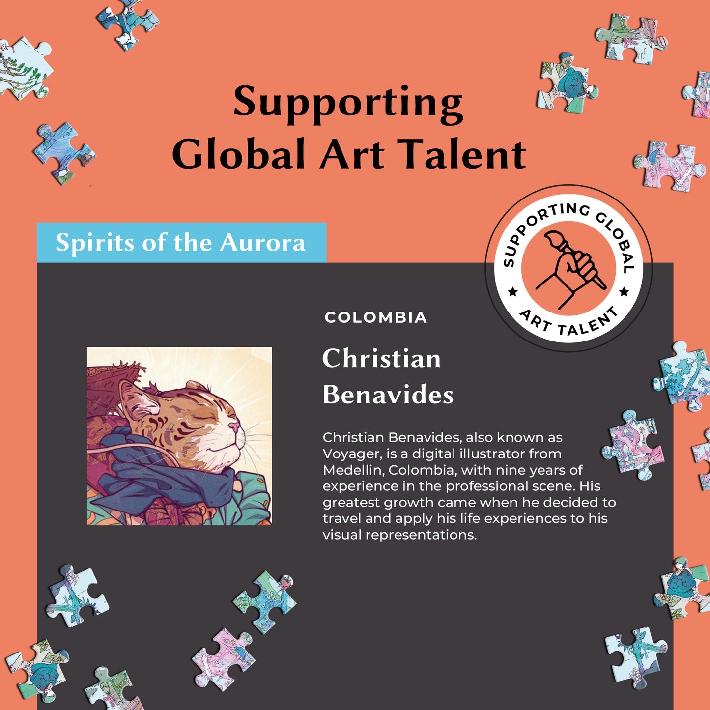 1000 Piece Jigsaw Puzzle – Box Shows Sunrise, Puzzle Reveals Sunset | Time Warp Puzzle Series 2: Spirits of the Aurora