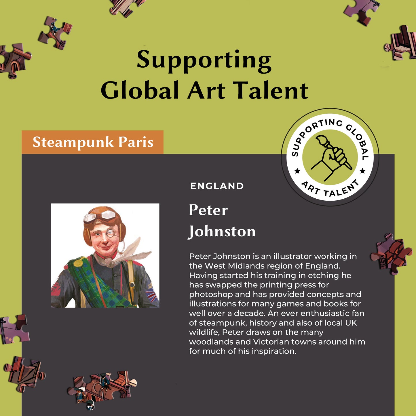 1000 Piece Jigsaw Puzzle – Box Shows Sunrise, Puzzle Reveals Sunset | Time Warp Puzzle Series 2: Steampunk Paris