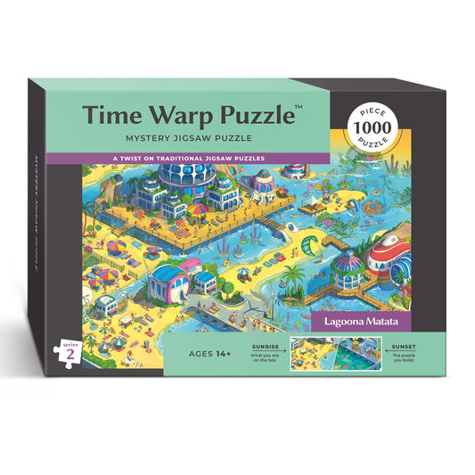 1000 Piece Jigsaw Puzzle – Box Shows Sunrise, Puzzle Reveals Sunset | Time Warp Puzzle Series 2: Lagoona Matata