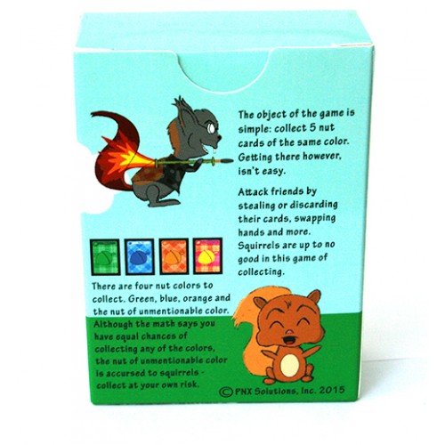 Fun Card Game for Kids & Families Ages 4+ 3 Levels of Play nut nut Squirrel! Outsmart Your Opponents and Keep Those Squirrels from Stealing Your Stash 2-6 Players Mom's Choice Awards Winner 